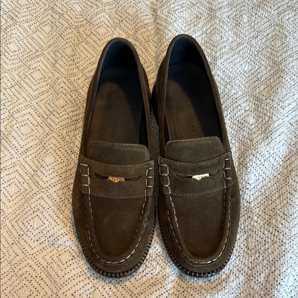 Freda Salvador Brown Penny Loafers